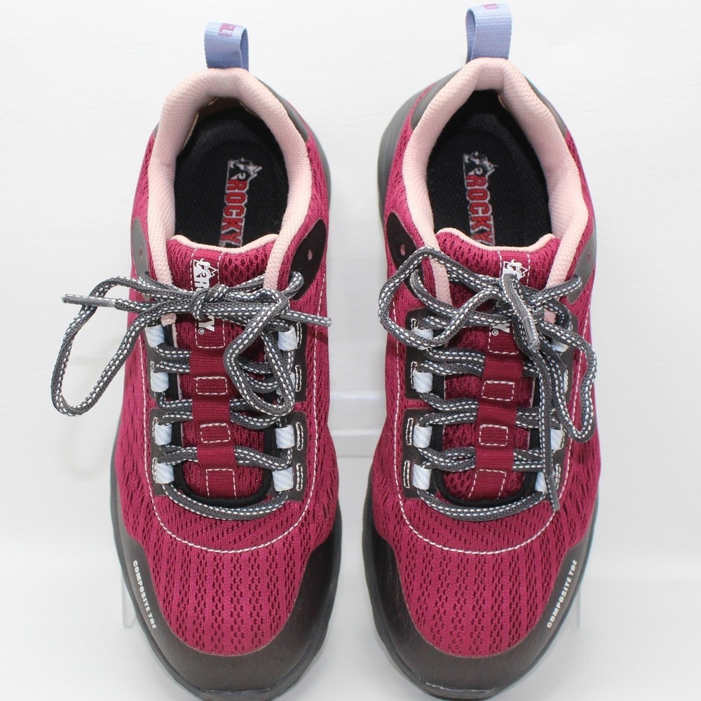 Rocky‎ Women's Nano Composite Toe Maroon Work Shoes RKK429ZA Vibram Size 9W